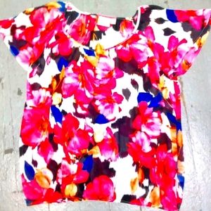 St John's bay blouse. 2 layered. Top is shear to go over bottom layered blouse.